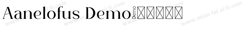 Aanelofus Demo字体转换
